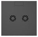 Canovate 18U 600x450x898 SINGLE zidni ormar s bočnim stranama koje se mogu otvoriti izvana, crni (WS3O-9-186DF)