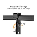 Roline VALUE zidni nosač za TV 60"-120", udaljenost od zida 75mm-703mm, nosivost 120kg, crni