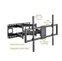 Roline VALUE zidni nosač za TV 60"-120", udaljenost od zida 75mm-703mm, nosivost 120kg, crni