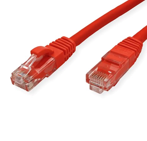 Roline VALUE UTP mrežni kabel Cat.6/Class E, halogen-free, 10m, crveni