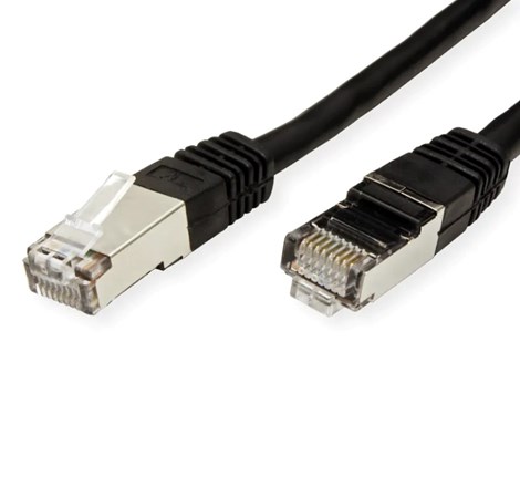 Roline VALUE S/FTP (PiMF) mrežni kabel oklopljeni Cat.6, 10m, crni