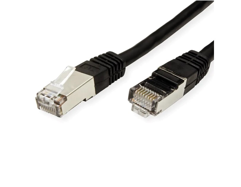 Roline VALUE S/FTP (PiMF) mrežni kabel oklopljeni Cat.6, 10m, crni