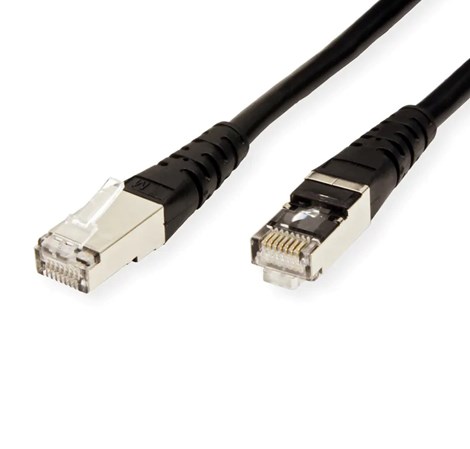 Roline S/FTP (PiMF) Cat.6 mrežni kabel oklopljeni, 0.5m, crni
