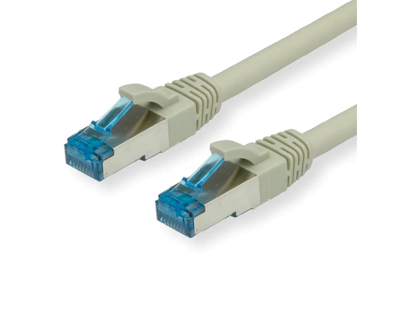Roline VALUE S/FTP mrežni kabel Cat.6a, LSOH (Class EA), 1.0m, sivi