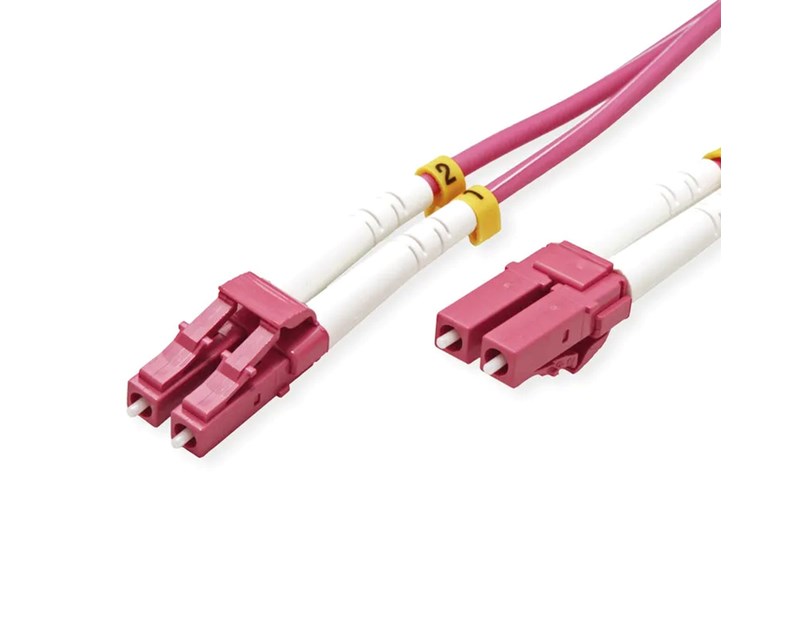 Roline VALUE optički kabel 50/125µm LC/LC Duplex, OM4, 7.0m, ljubičasti