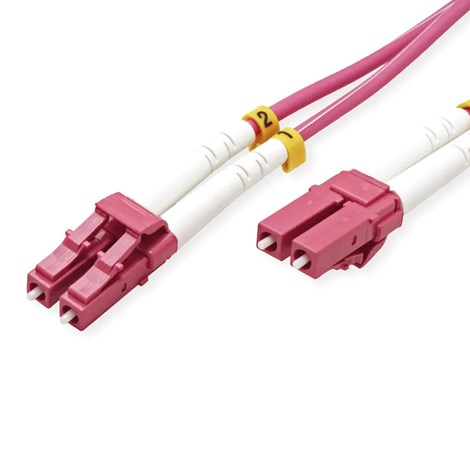 Roline VALUE optički kabel 50/125µm LC/LC Duplex, OM4, 20m, ljubičasti