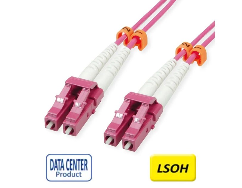 Roline VALUE optički mrežni kabel 50/125µm LC/LC Duplex, OM4, LSOH, ljubičasti, 2.0m