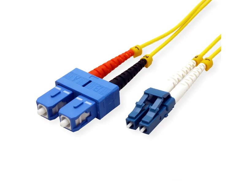 Roline optički mrežni kabel LC-SC 9/125µm Duplex, LSOH, OS2, 2.0m, žuti