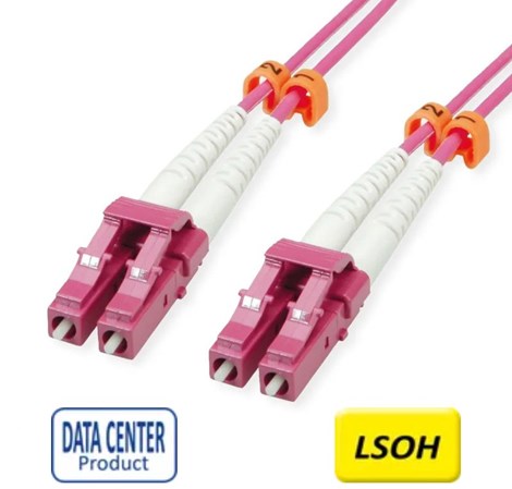 Roline VALUE optički mrežni kabel 50/125µm LC/LC Duplex, OM4, LSOH, ljubičasti, 3.0m