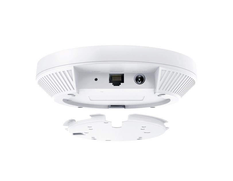 TP-Link Omada AX3000 bežična pristupna točka stropna Dual-Band Wi-Fi 6 (AP) 574Mbps/2402Mbps (2.4GHz/5GHz), 802.11ax/ac/n/g/b/a, 1×1GbE, 802.3at PoE, 2×interna antena