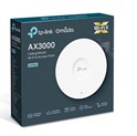 TP-Link Omada AX3000 bežična pristupna točka stropna Dual-Band Wi-Fi 6 (AP) 574Mbps/2402Mbps (2.4GHz/5GHz), 802.11ax/ac/n/g/b/a, 1×1GbE, 802.3at PoE, 2×interna antena