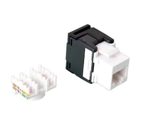 Roline VALUE RJ45 Keystone konektor Cat.6/Class E, UTP (tool-free), bijeli