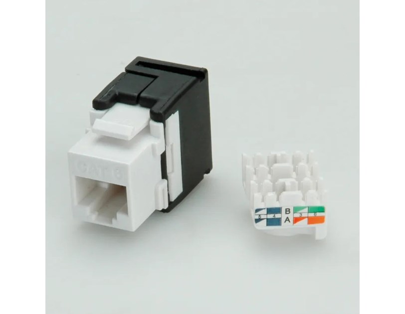 Roline VALUE RJ45 Keystone konektor Cat.6/Class E, UTP (tool-free), bijeli