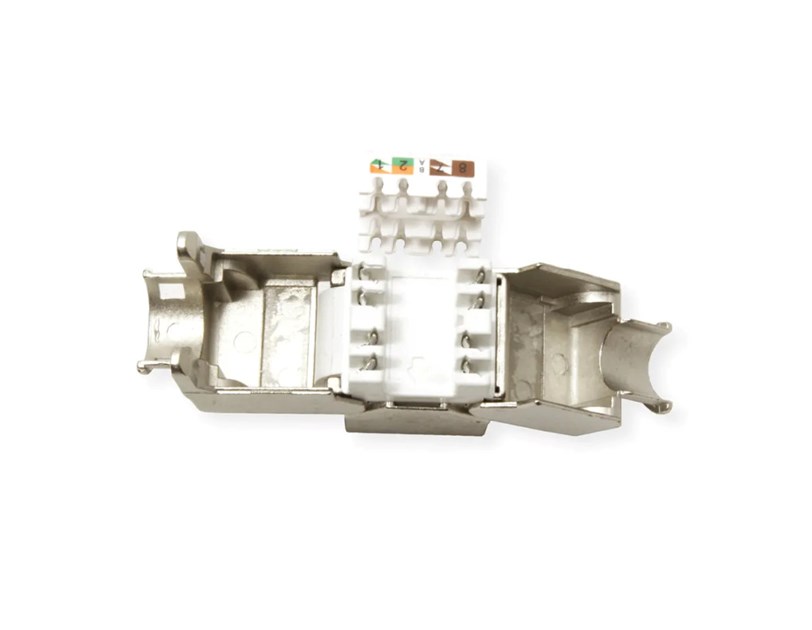 Roline VALUE RJ45 Keystone konektor Cat.6a/Class EA, STP (tool-free), slim