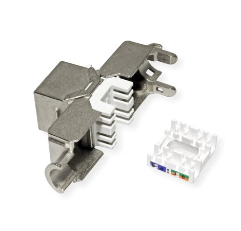 Roline VALUE RJ45 Keystone konektor Cat.6a/Class EA, STP (tool-free), slim