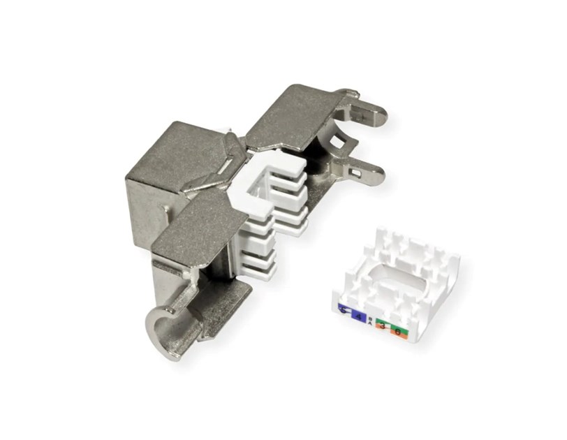 Roline VALUE RJ45 Keystone konektor Cat.6a/Class EA, STP (tool-free), slim