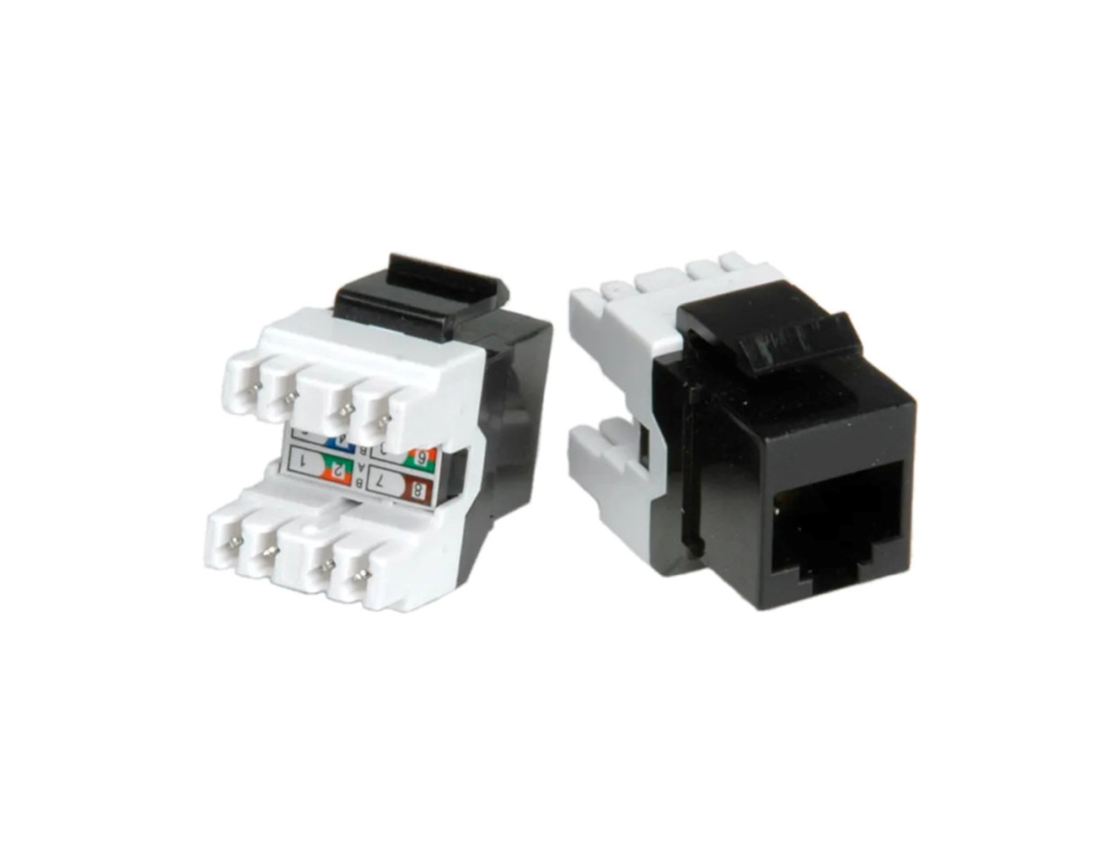 Roline RJ45 Keystone konektor Cat.5e/Class D, UTP, crni