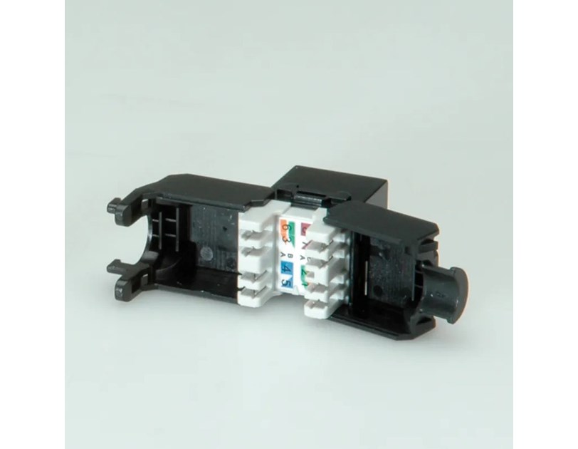 Roline RJ45 Keystone konektor Cat.6/Class E, UTP (tool-free), crni