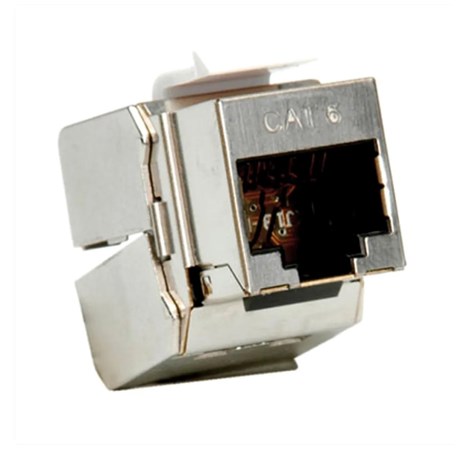 Roline RJ45 Keystone konektor Cat.6/Class E, STP (tool-free), srebrni