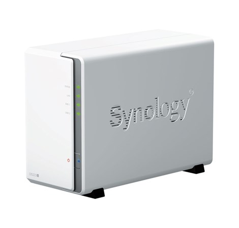 Synology DS223j DiskStation 2-bay NAS server, 2.5"/3.5" HDD/SSD podrška, 1GB DDR4, 1GbE×1, USB3.2 Gen1×2, Wake on LAN/WAN