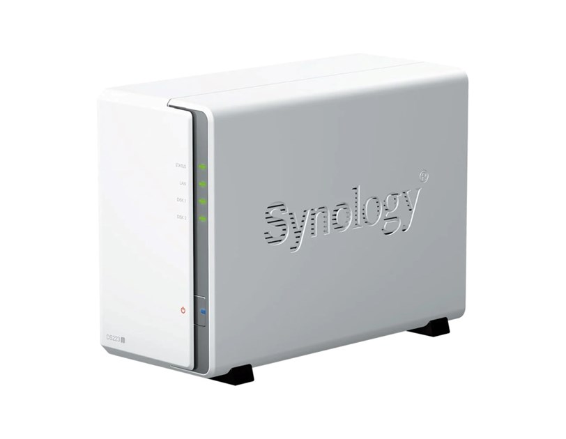 Synology DS223j DiskStation 2-bay NAS server, 2.5"/3.5" HDD/SSD podrška, 1GB DDR4, 1GbE×1, USB3.2 Gen1×2, Wake on LAN/WAN