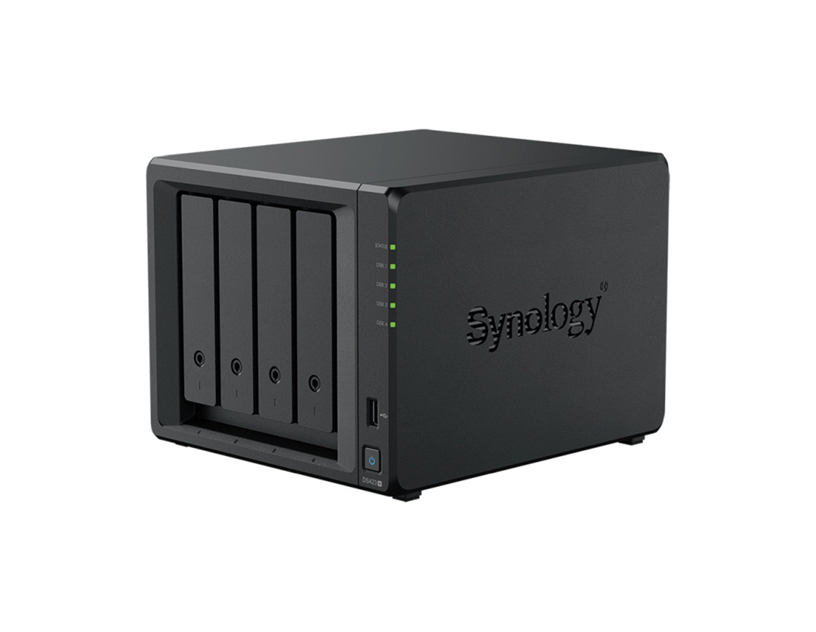 Synology DS423+ DiskStation 4-bay NAS server, 2.5"/3.5" HDD/SSD podrška, Hot Swappable HDD, Wake on LAN/WAN, 2GB, 2×G-LAN, 2×USB3.2 Gen 1