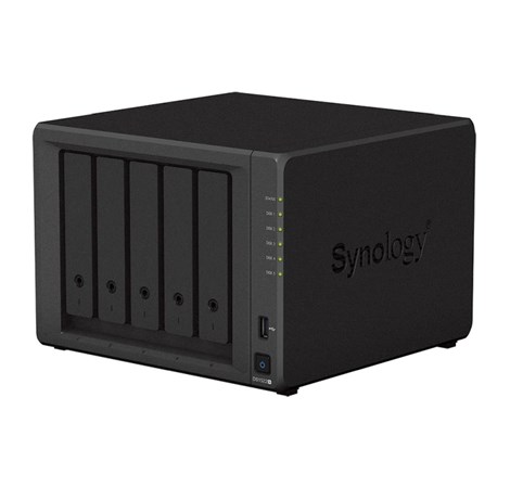 Synology DS1522+ DiskStation 5-bay All-in-1 NAS server, 2.5"/3.5" HDD/SSD/M.2 podrška, Hot Swappable HDD, Wake on LAN/WAN, 8GB DDR4, 4×G-LAN, USB3.2/eSATA