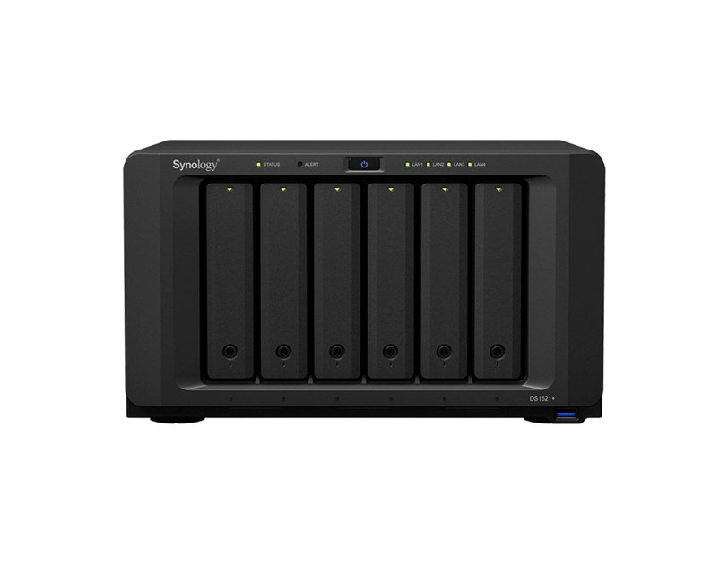 Synology DS1621+ DiskStation 6-bay All-in-1 NAS server, 2.5"/3.5" HDD/SSD/M.2 podrška, Wake on LAN/WAN, 4×G-LAN