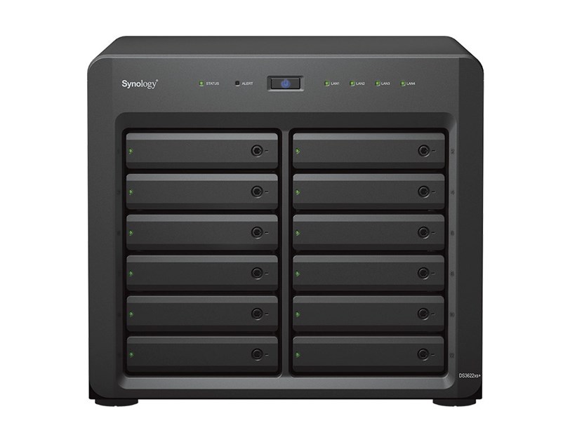 Synology DS3622xs+ DiskStation 12-bay NAS server, 2.5"/3.5" HDD/SSD podrška, Hot Swappable HDD, Wake on LAN/WAN, 16GB DDR4, 2×G-LAN/2×10GbE, USB3.2 Gen 1