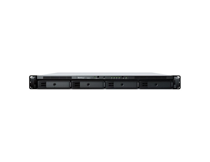 Synology RS822+ RackStation 4-bay NAS server, 2.5"/3.5" HDD/SSD podrška, Hot Swappable HDD, 2GB, 4×G-LAN/2×USB3.2/eSATA, Wake on LAN/WAN