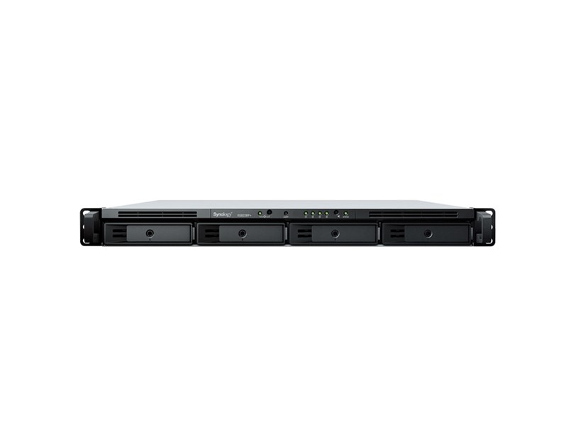 Synology RS822RP+ Rackstation 4-bay NAS server, 2.5"/3.5" HDD/SSD podrška, 2GB DDR3, 4×G-LAN/2×USB3.2/eSATA, Wake on LAN/WAN, Redundant Power Supply