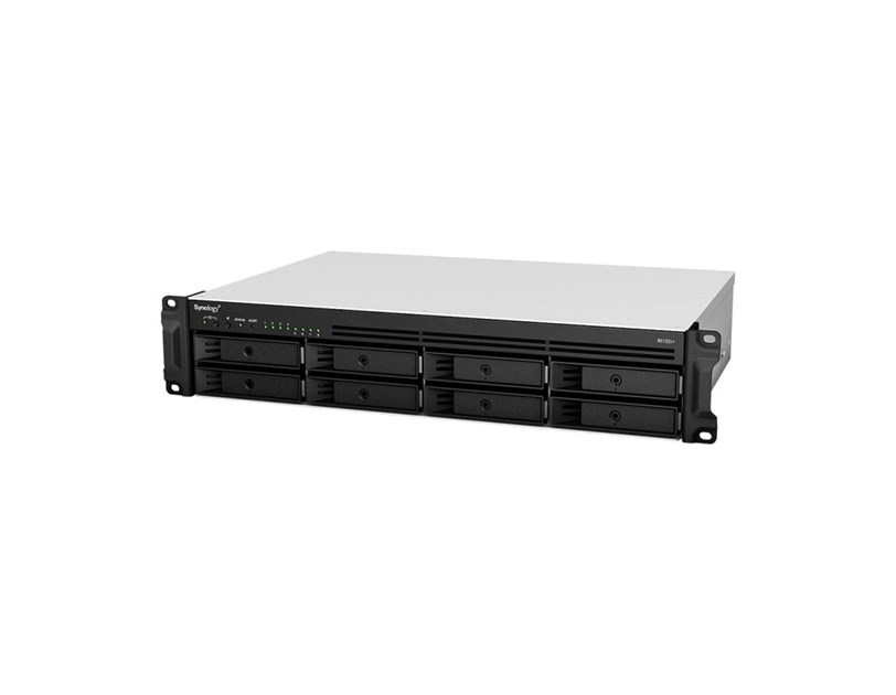 Synology RS1221+ RackStation 8-bay NAS server, 4GB DDR4, Hot-Swap 2.5"/3.5" HDD, 4xG-LAN, USB3.2 Gen1×2, eSATA×1