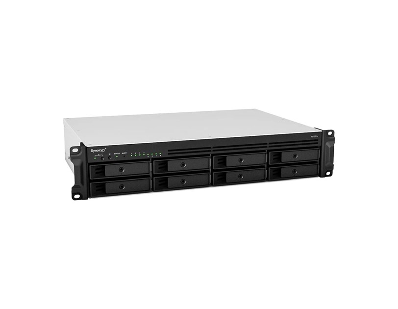 Synology RS1221+ RackStation 8-bay NAS server, 4GB DDR4, Hot-Swap 2.5"/3.5" HDD, 4xG-LAN, USB3.2 Gen1×2, eSATA×1