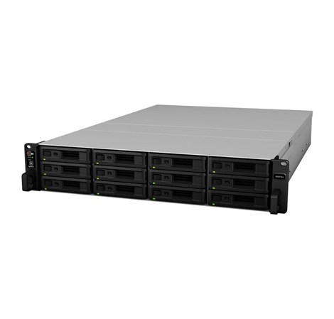 Synology RS3618xs RackStation 12-bay NAS server, Intel Xeon D-1521 2.4GHz, 8GB DDR4 ECC, Hot-Swap HDD, 4×G-LAN, Link Aggregation, Wake on LAN/WAN