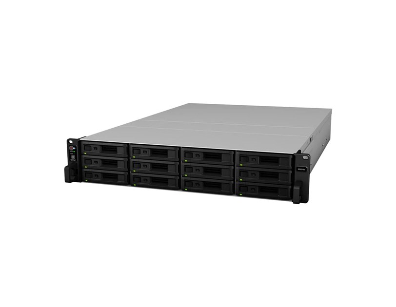 Synology RS3618xs RackStation 12-bay NAS server, Intel Xeon D-1521 2.4GHz, 8GB DDR4 ECC, Hot-Swap HDD, 4×G-LAN, Link Aggregation, Wake on LAN/WAN