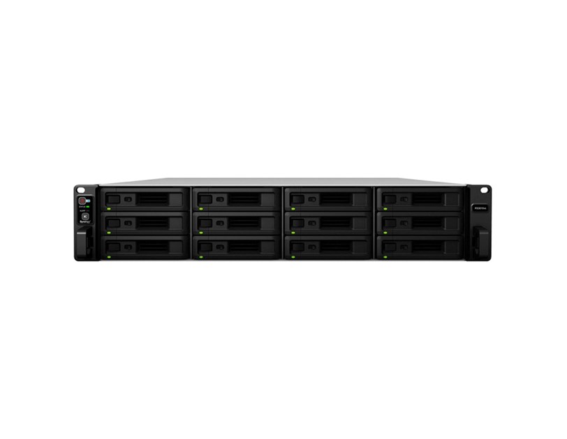 Synology RS3618xs RackStation 12-bay NAS server, Intel Xeon D-1521 2.4GHz, 8GB DDR4 ECC, Hot-Swap HDD, 4×G-LAN, Link Aggregation, Wake on LAN/WAN
