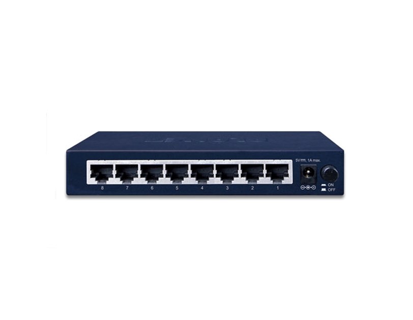 PLANET preklopnik (Switch) 8-port 10/100Mbps (Metal)