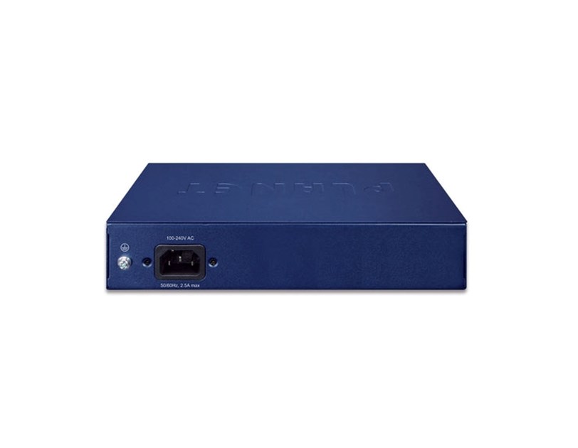 PLANET preklopnik (Switch) 10" 8-port 10/100TX 802.3at PoE + 2-port 10/100TX, rack-mountable