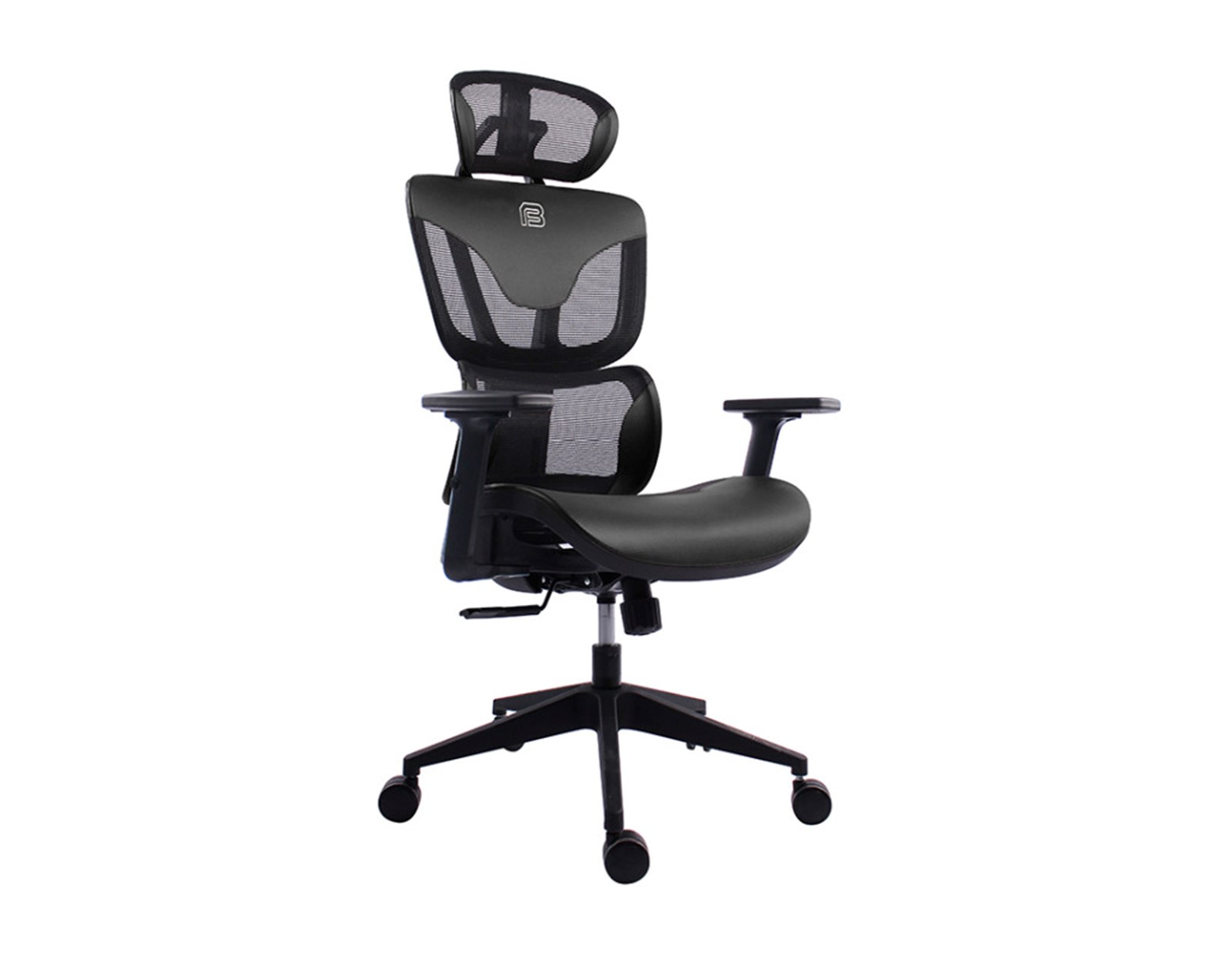 Bit Force COZY LM-2D uredska stolica, PU koža, 2D naslon za ruke, nosivost 140kg, crna