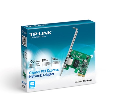 TP-Link Gigabit PCIe mrežna kartica 32-bit, 10/100/1000Mbps Auto-Negotiation RJ45 port, Auto MDI/MDIX