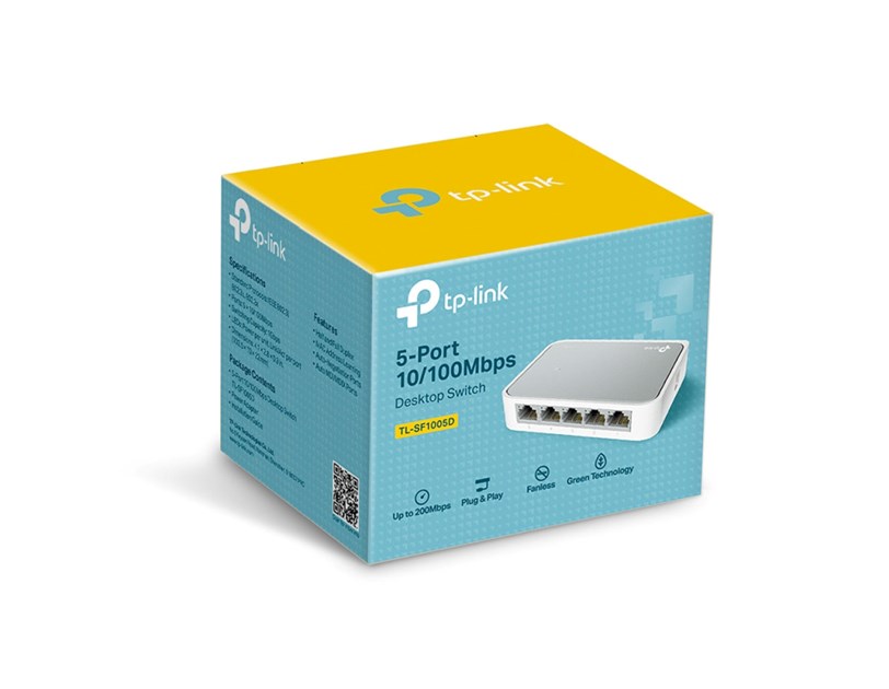 TP-Link 5-port mini Desktop preklopnik (Switch), 5×10/100M RJ45 ports, plastično kućište