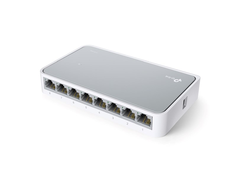 TP-Link 8-port mini Desktop preklopnik (Switch), 8×10/100M RJ45 ports, plastično kućište