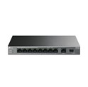 TP-Link 9-port LS1210GP desktop preklopnik, 61W PoE, 9×10/100/1000 Mbps RJ45 ports (1-8 port PoE+) 1× Gigabit SFP Port, do 250m PoE prijenos, Plug&play, metalno kućište