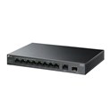 TP-Link 9-port LS1210GP desktop preklopnik, 61W PoE, 9×10/100/1000 Mbps RJ45 ports (1-8 port PoE+) 1× Gigabit SFP Port, do 250m PoE prijenos, Plug&play, metalno kućište