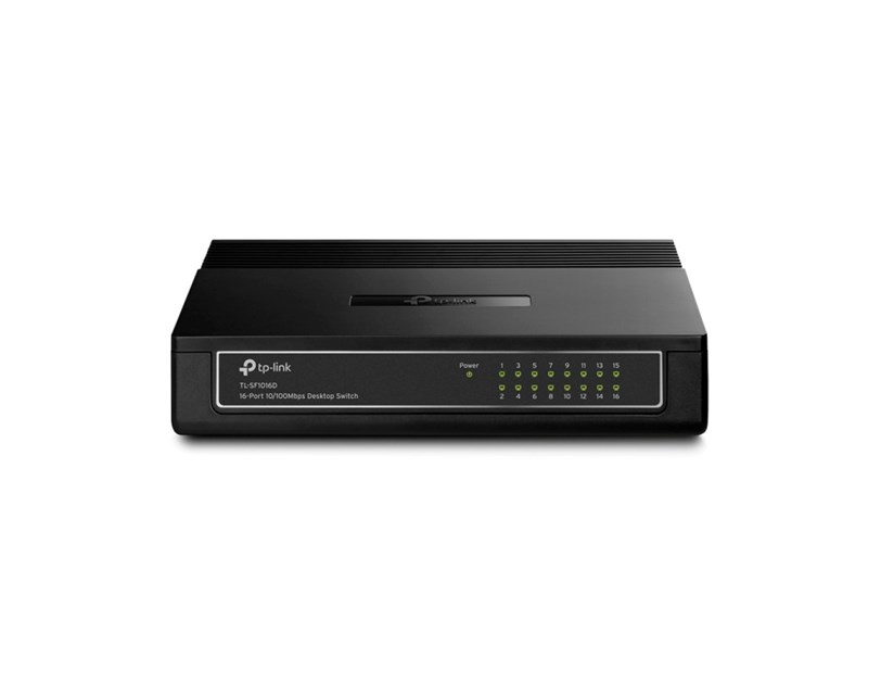 TP-Link 16-port Desktop preklopnik (Switch), 16×10/100M RJ45 ports, plastično kućište