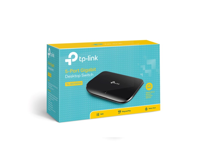 TP-Link 5-port Gigabit Desktop preklopnik (Switch), 5×10/100/1000M RJ45 ports, plastično kućište