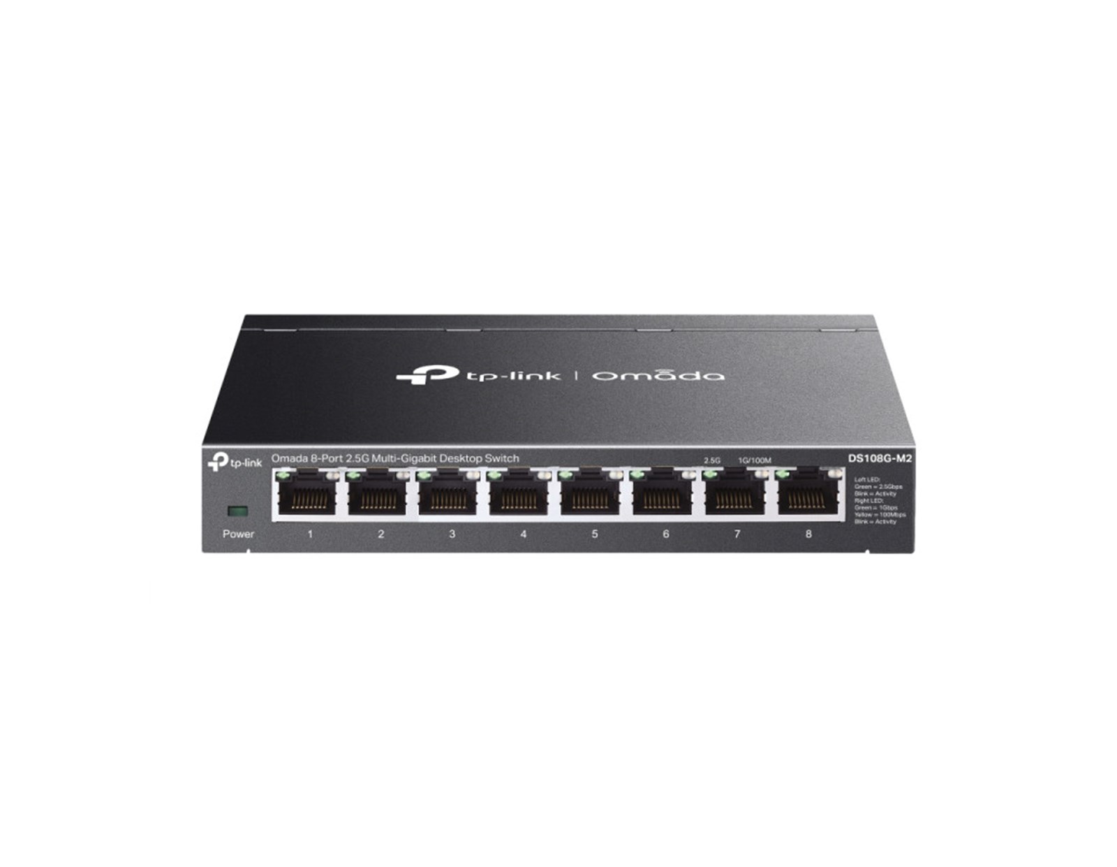 TP-Link Omada 8-port 2.5G Multi-Gigabit Desktop preklopnik (Switch), 8×10Mbps/100Mbps/1Gbps/2.5Gbps RJ45 Ports, Plug & Play, metalno kućište