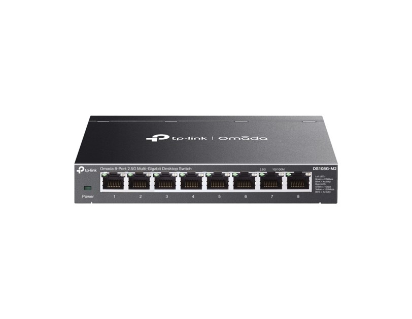 TP-Link Omada 8-port 2.5G Multi-Gigabit Desktop preklopnik (Switch), 8×10Mbps/100Mbps/1Gbps/2.5Gbps RJ45 Ports, Plug & Play, metalno kućište