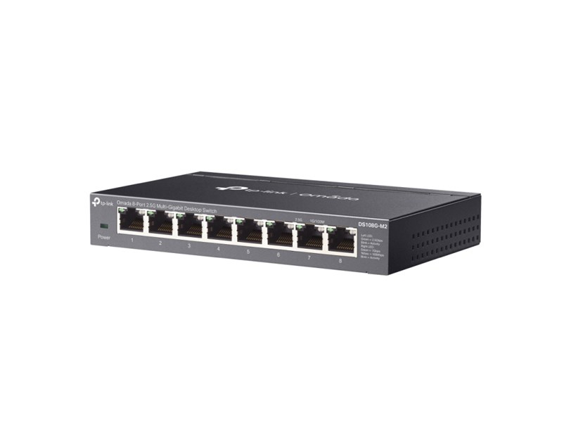 TP-Link Omada 8-port 2.5G Multi-Gigabit Desktop preklopnik (Switch), 8×10Mbps/100Mbps/1Gbps/2.5Gbps RJ45 Ports, Plug & Play, metalno kućište