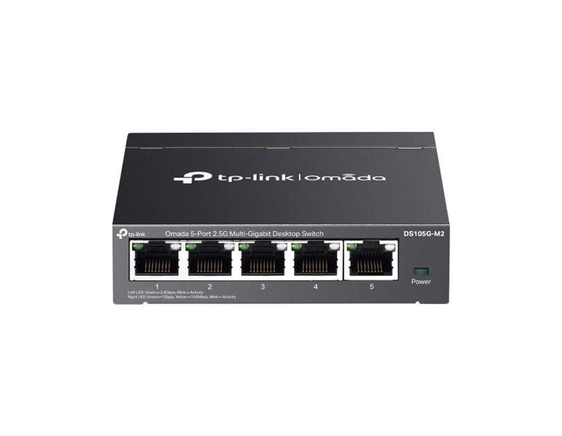 TP-Link Omada 5-port 2.5G Multi-Gigabit Desktop preklopnik (Switch), 5×10Mbps/100Mbps/1Gbps/2.5Gbps RJ45 Ports, Plug & Play, metalno kućište